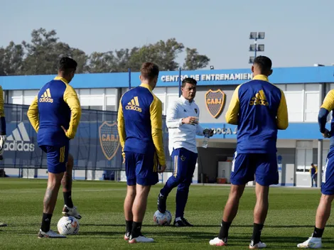 La esperanzadora foto de Salvio en el entrenamiento de Boca