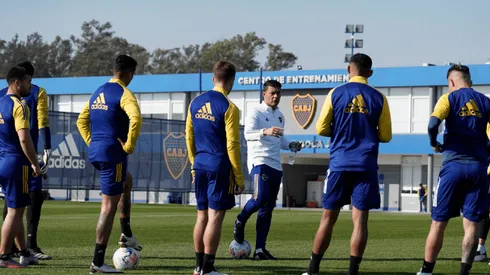 Villa no fue la única novedad: las fotos del entrenamiento de Boca