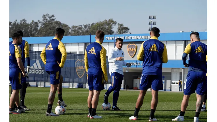 Villa no fue la única novedad: las fotos del entrenamiento de Boca