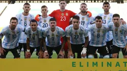 Los once de Argentina contra Brasil.