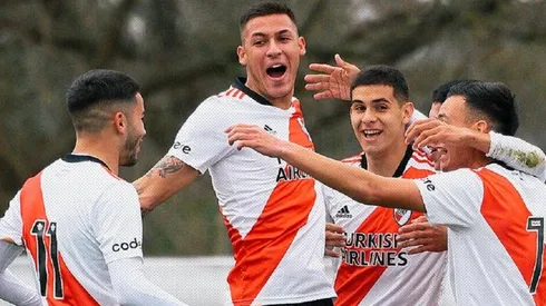 El festejo de los chicos de River.