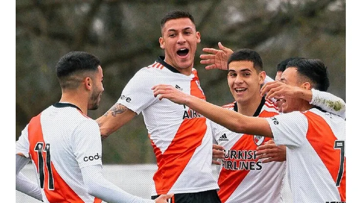 El festejo de los chicos de River.