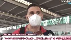 Dibu Martínez sobre el partido ante Brasil: "Teníamos todo para ganar"