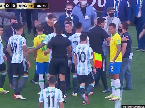 Insólito: autoridades sanitarias interrumpieron el duelo entre Argentina y Brasil a los 4 minutos