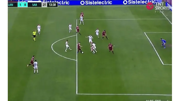 Aunque usted no lo crea, a Lanús le cobraron este gol