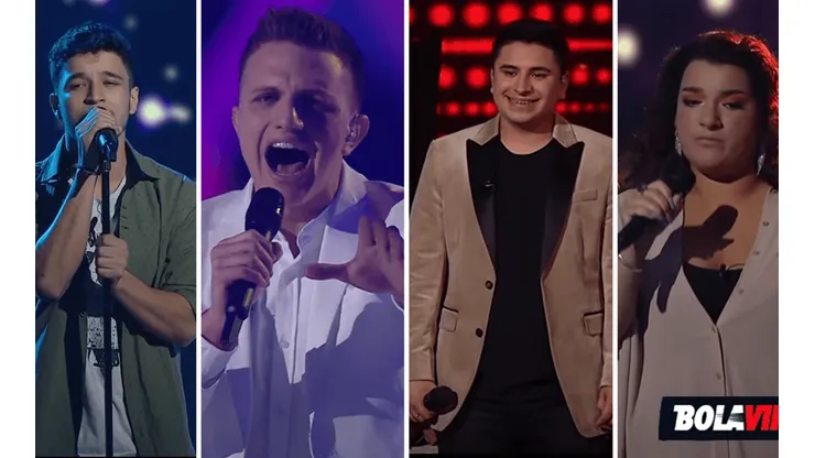 Los cuatro participantes de la FINAL de La Voz Argentina 2021 (Fotos: YouTube La Voz Argentina)