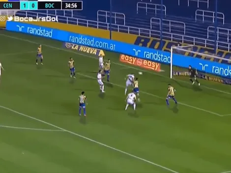 Sández tiró un centrazo y Vázquez puso la cabeza para el empate de Boca