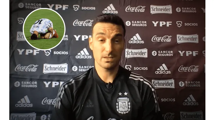 Scaloni habló de Messi.