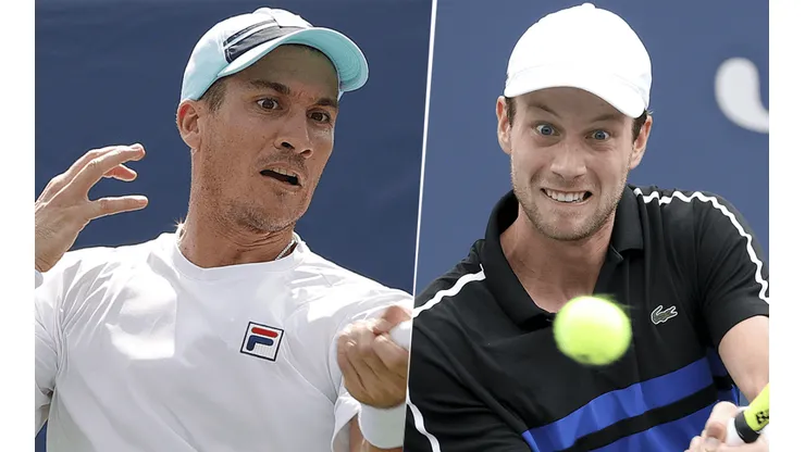 Facundo Bagnis vs. Botic van de Zandschulp por el US Open (Foto: Getty Images).