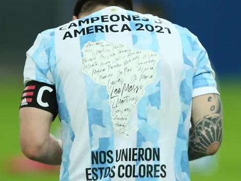 Es hermosa: así luce la camiseta argentina con el parche de campeón de la Copa América