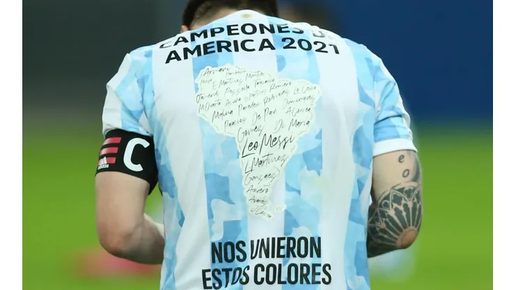Es hermosa: así luce la camiseta argentina con el parche de campeón de la Copa América