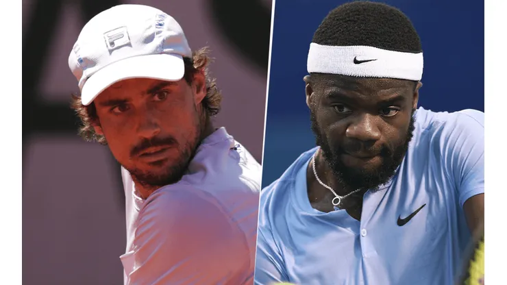 Guido Pella vs. Frances Tiafoe. (Fotos: Getty Images).