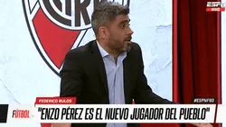 Federico Bulos se deshizo en elogios hacia Enzo Pérez.