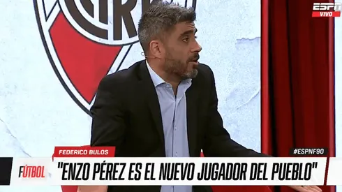 Federico Bulos se deshizo en elogios hacia Enzo Pérez.