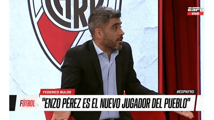 Federico Bulos se deshizo en elogios hacia Enzo Pérez.