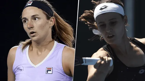 Nadia Podoroska vs. Greet Minnen. (Fotos: Getty Images).