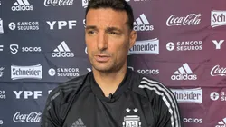 Lionel Scaloni en conferencia de prensa (Foto: @Argentina vía Twitter)