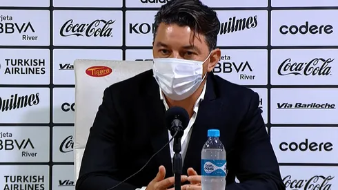 La bronca de Gallardo en conferencia.