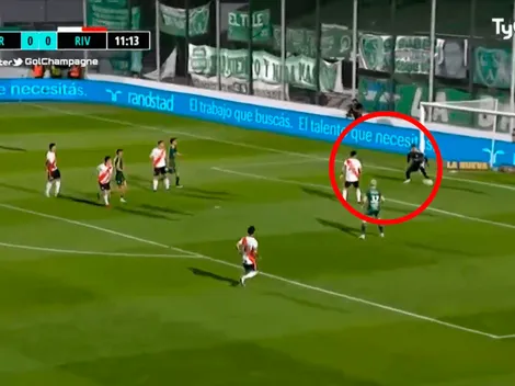 Con ayuda de Bologna y Enzo Pérez, Alanís puso el 1 a 0 de Sarmiento