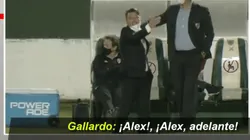 Gallardo, enérgico con Alex Vigo.