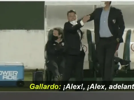 Los gritos de Gallardo para Alex Vigo antes de sacarlo en el entretiempo