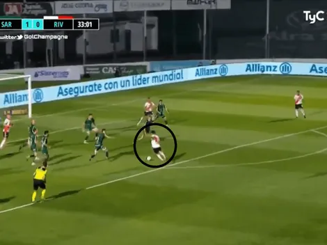 Video: Casco armó una gran jugada y Carrascal rompió el arco para el 1-1 de River