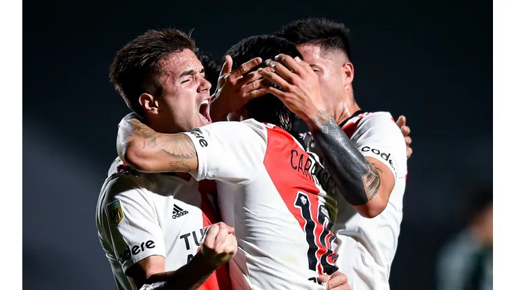 El festejo de los jugadores de River.