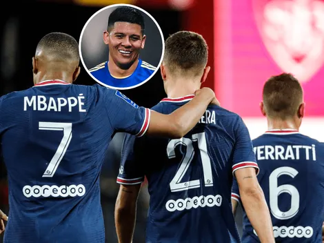 Ander Herrera bancó a Marcos Rojo viendo el partido de Boca