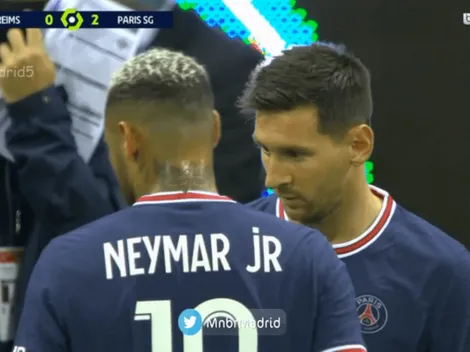 Messi entró por Neymar e hizo su debut en el PSG