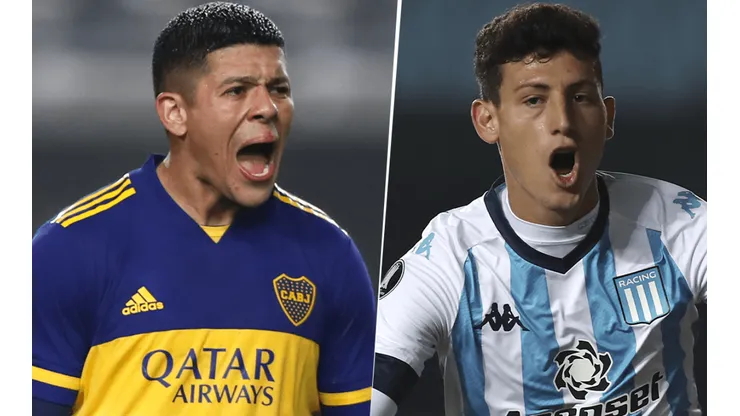 Boca Juniors vs. Racing Club por la Liga Profesional. (Fotos: Getty Images).