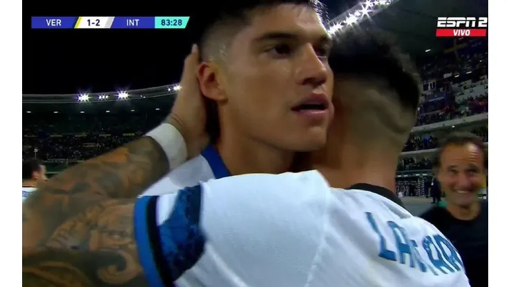 La celebración de Joaquín Correa.