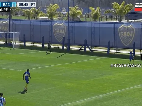 Video: insólito golazo en contra de Alegre en la paliza de Boca sobre Racing en Reserva