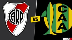 River Plate vs, Aldosivi por la Liga Profesional.