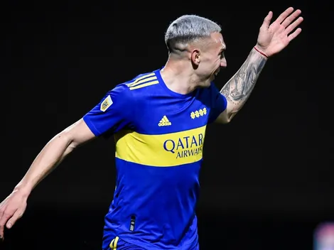 El posteo de Briasco tras convertir su primer gol con la camiseta de Boca