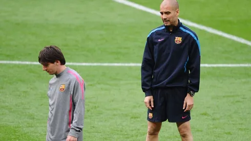 Pep Guardiola y Lionel Messi, FC Barcelona (Foto: GettyImages)