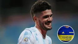 La foto de Rodrigo De Paul con una camiseta histórica de Boca