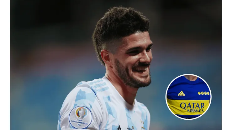La foto de Rodrigo De Paul con una camiseta histórica de Boca