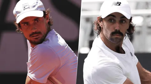 Guido Pella vs. Jordan Thompson. (Fotos: Getty Images).