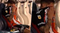 Video: Zuculini fue reemplazado y lloró en el banco de suplentes