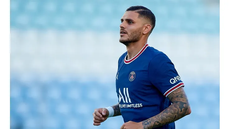 Mauro Icardi se lesionó en el duelo ante Brest.