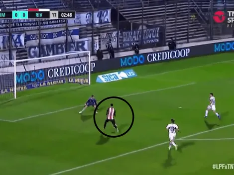 Video: Suárez demoró solamente tres minutos en poner el 1-0 de River en La Plata