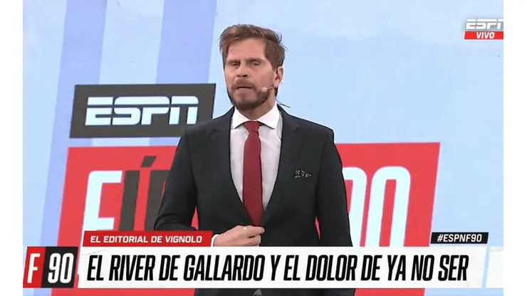 Vignolo habló sobre el River de Gallardo.