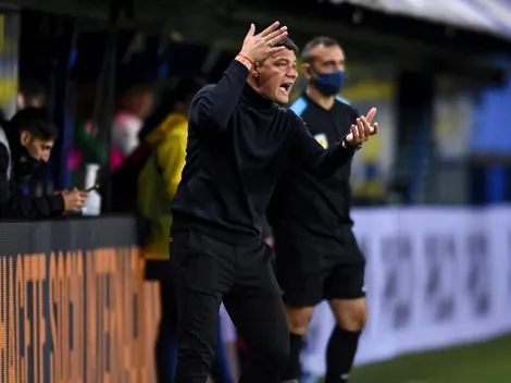 Las declaraciones de Battaglia luego de su primer partido como DT de Boca