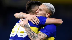 El festejo de Vázquez en el gol del triunfo.