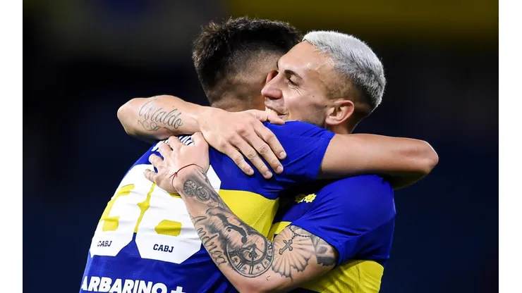 El festejo de Vázquez en el gol del triunfo.