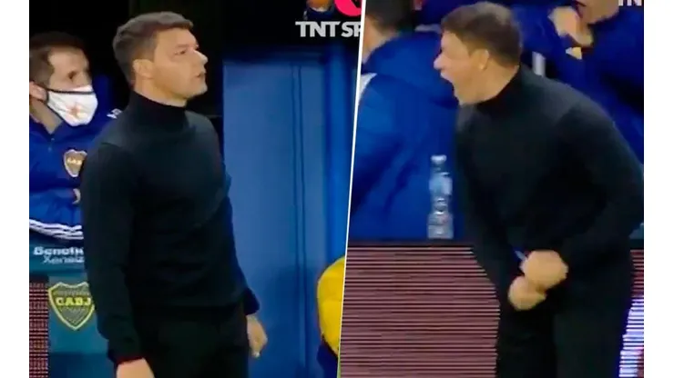 Video: así gritó Battaglia su primer gol como DT de Boca