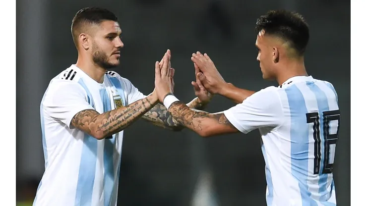 Mauro Icardi y Lautaro Martínez, Selección Argentina (Foto: GettyImages)