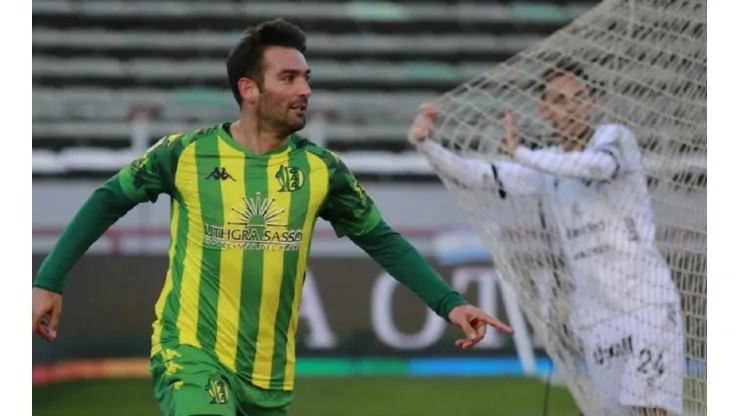Martín Cauteruccio, la gran figura del partido.