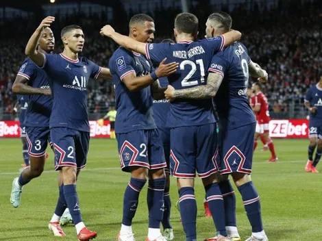 Sin Messi, PSG barrió a Brest a domicilio y sigue con puntaje perfecto