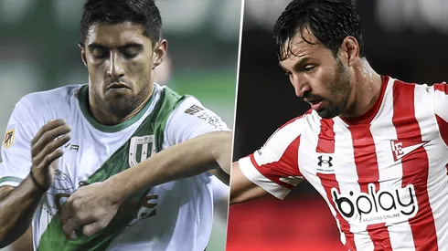 Banfield, con Juan Álvarez, y Estudiantes, con Juan Sánchez Miño, se enfrentan por la Liga Profesional. (Fotos: Getty).
